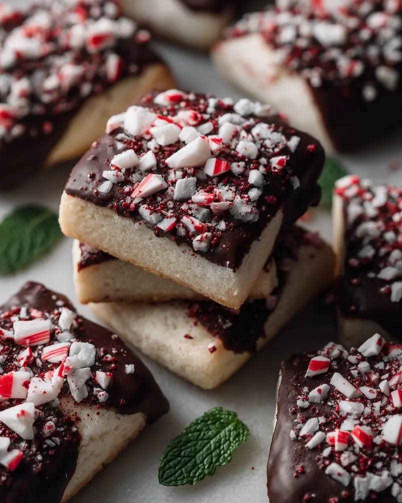 Peppermint Patty Shortbreads 2 Prepping ingredients for Peppermint Patty Shortbreads
