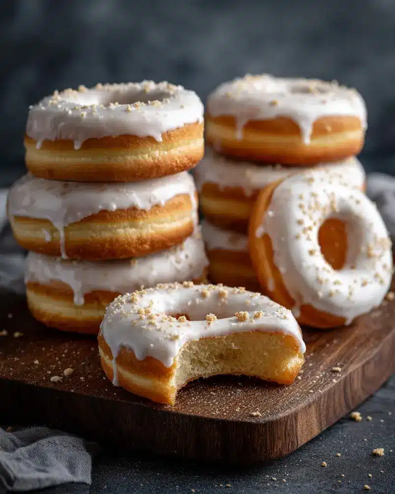 Biscuit Donuts 2 A bowl of biscuit donut dough being prepared with swirling motions