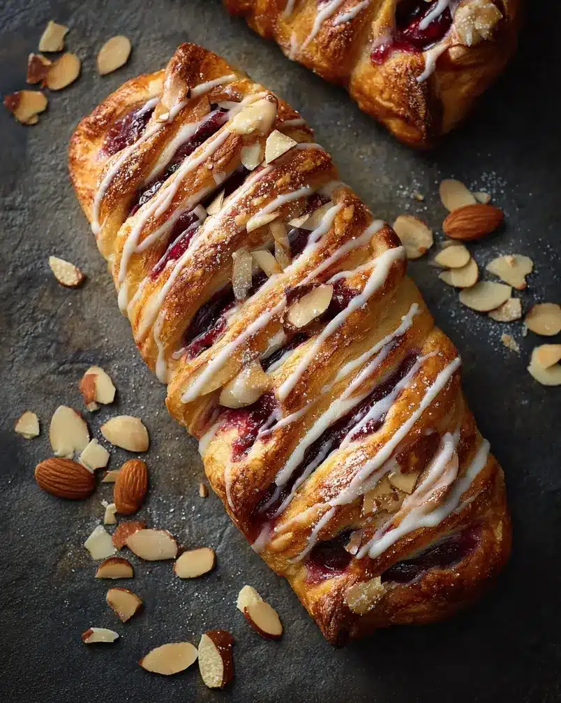 Shortcut Cherry Danish 2 Ingredients forShortcut Cherry Danish laid out on a counter