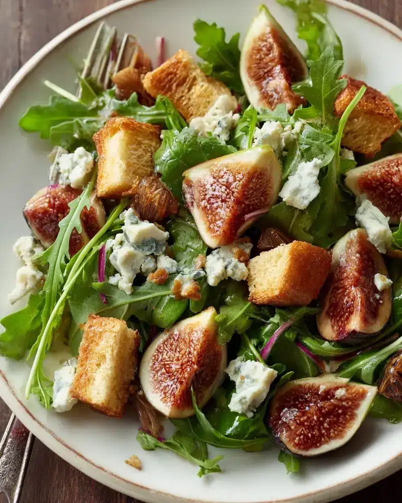 Orange, Fig, and Gorgonzola Salad 2 Vibrant Orange, Fig, and Gorgonzola Salad ingredients being prepared