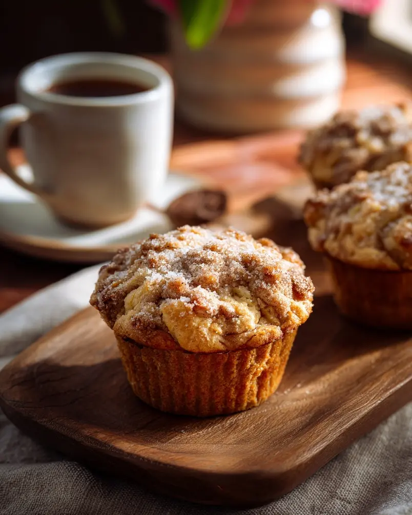 Apple Strudel Muffins 2 Apple strudel muffin batter and ingredients laid out for preparation