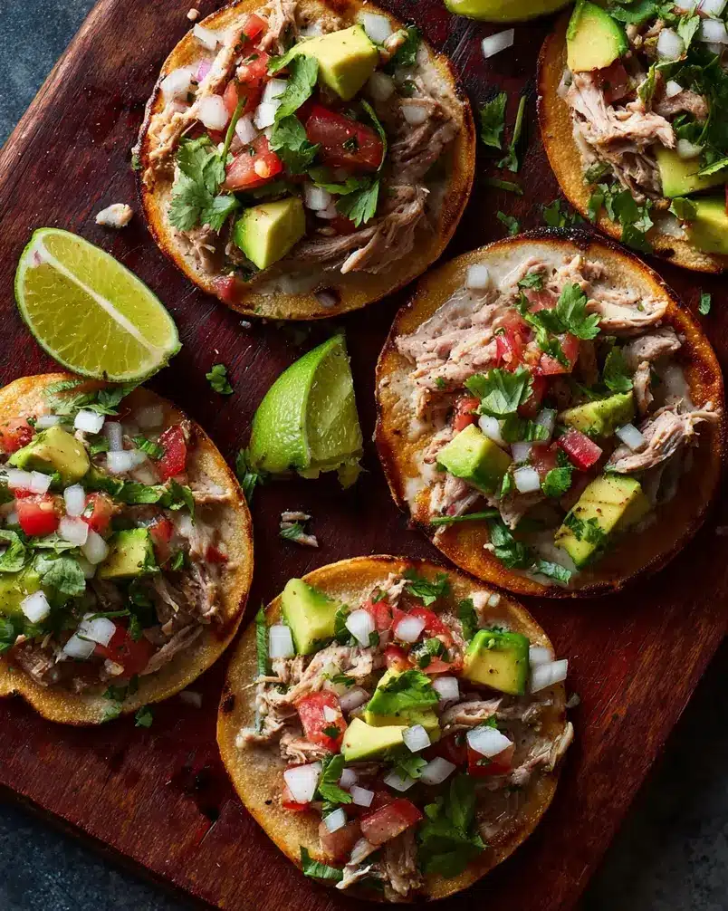 Tuna Tostadas 3 Tuna mixture being combined with vegetables