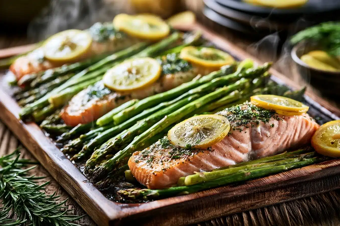 Sheet Pan Lemon Herb Salmon and Asparagus 3 Sheet Pan Lemon Herb Salmon and Asparagus