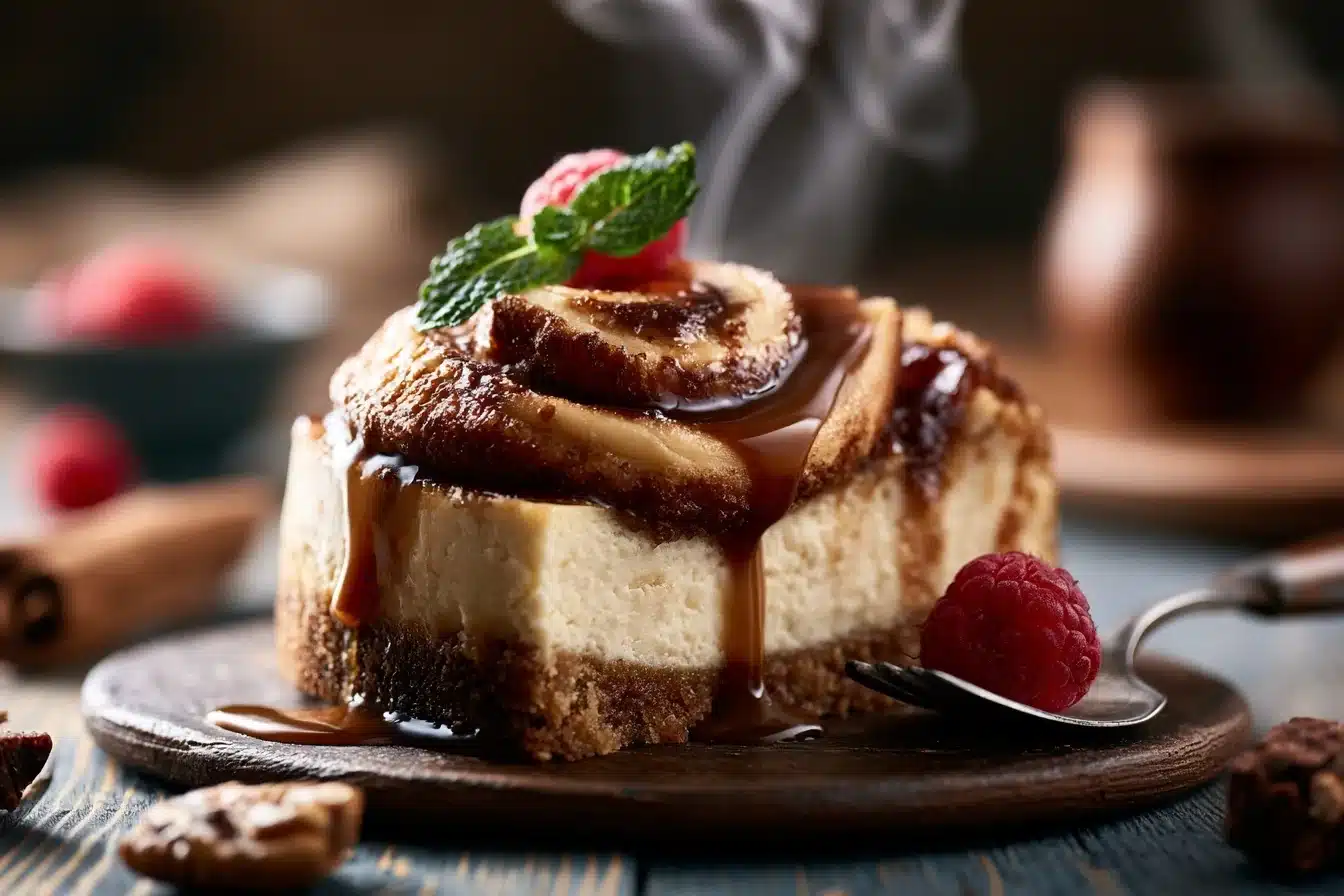 Cinnamon Roll Cheesecake Delight 3 Cinnamon Roll Cheesecake Delight