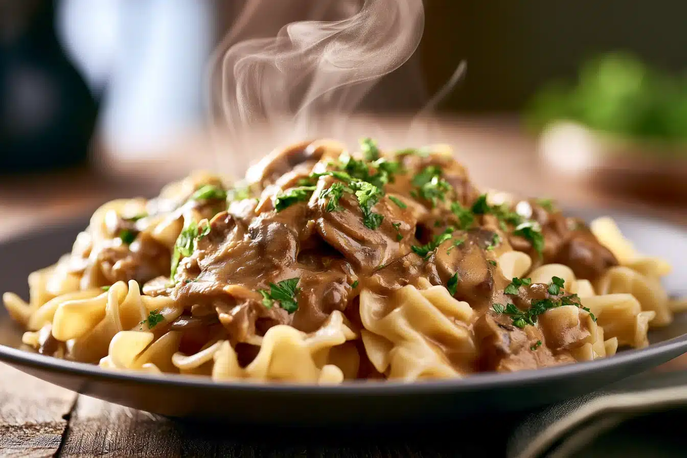 Vegan Mushroom Stroganoff with Pasta 3 Vegan Mushroom Stroganoff with Pasta