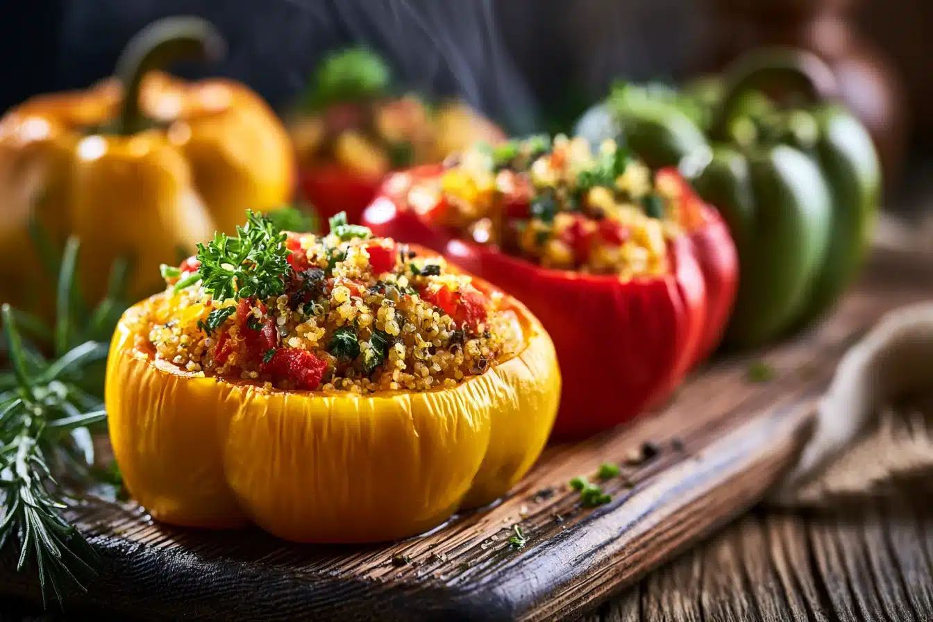 Vegan Stuffed Bell Peppers 2 Vegan Stuffed Bell Peppers