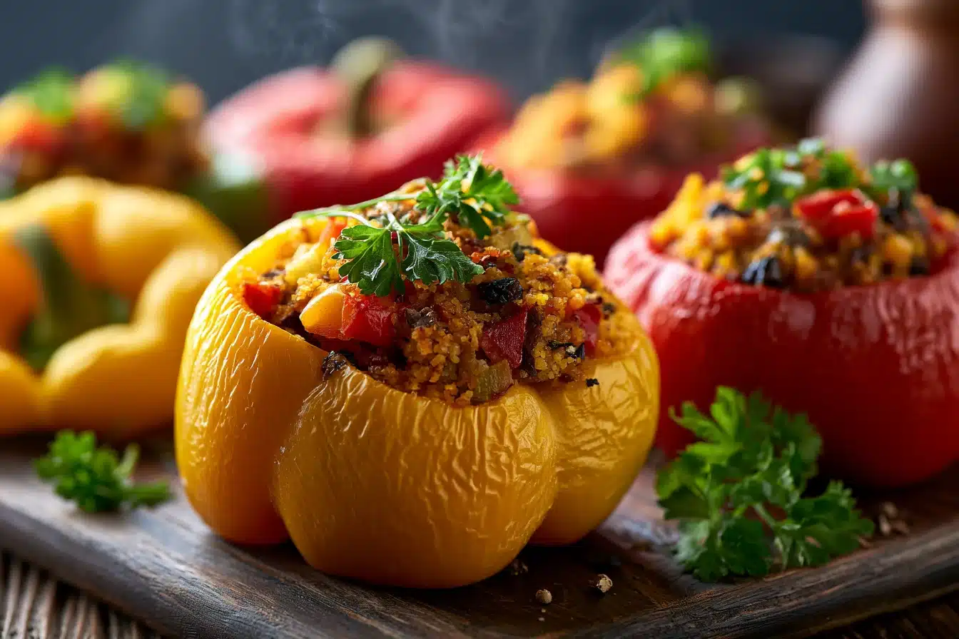 Vegan Stuffed Bell Peppers 3 Vegan Stuffed Bell Peppers