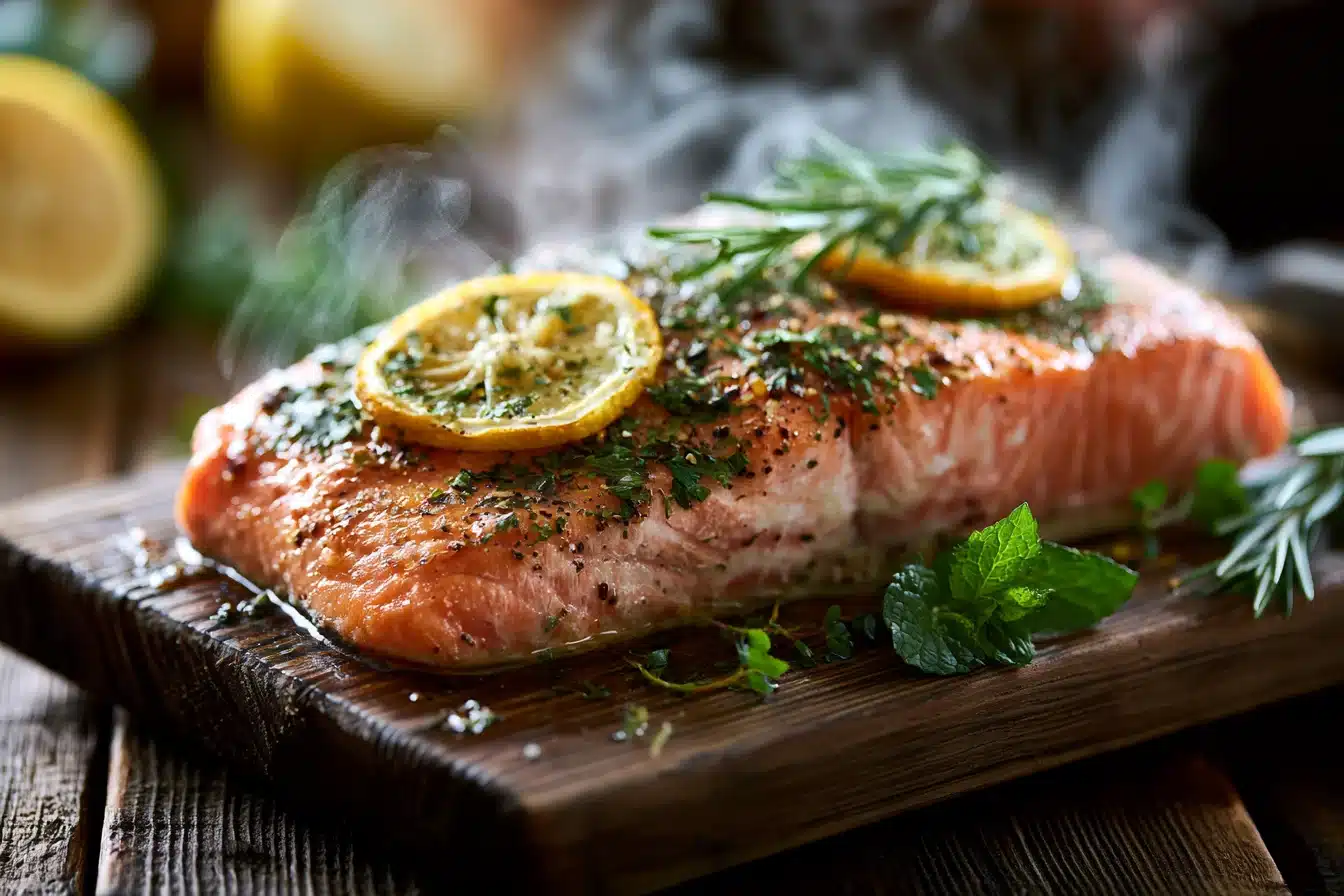 Baked Lemon Herb Salmon 3 Baked Lemon Herb Salmon
