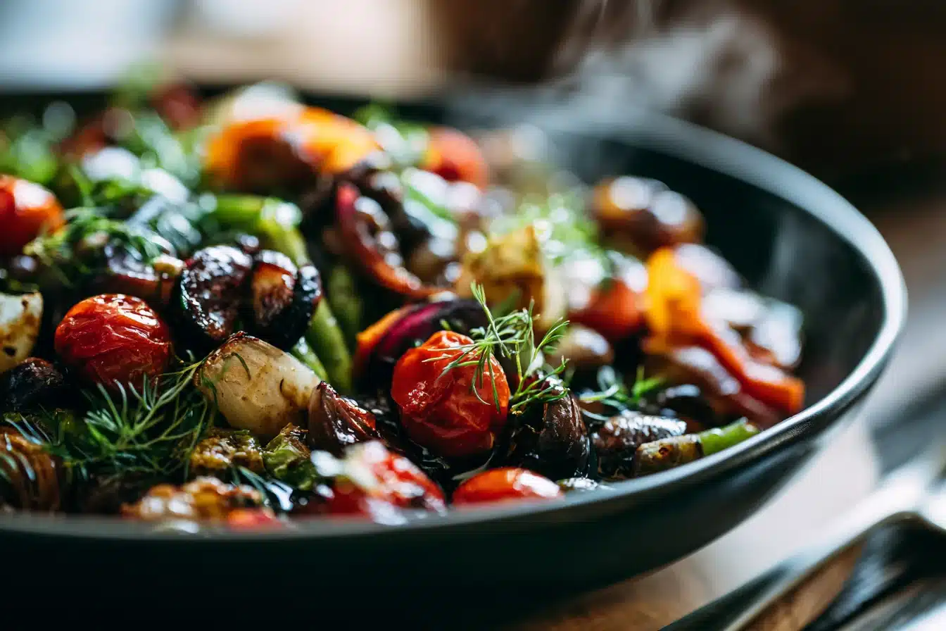 Balsamic Glazed Roasted Vegetable Salad 2 Balsamic Glazed Roasted Vegetable Salad