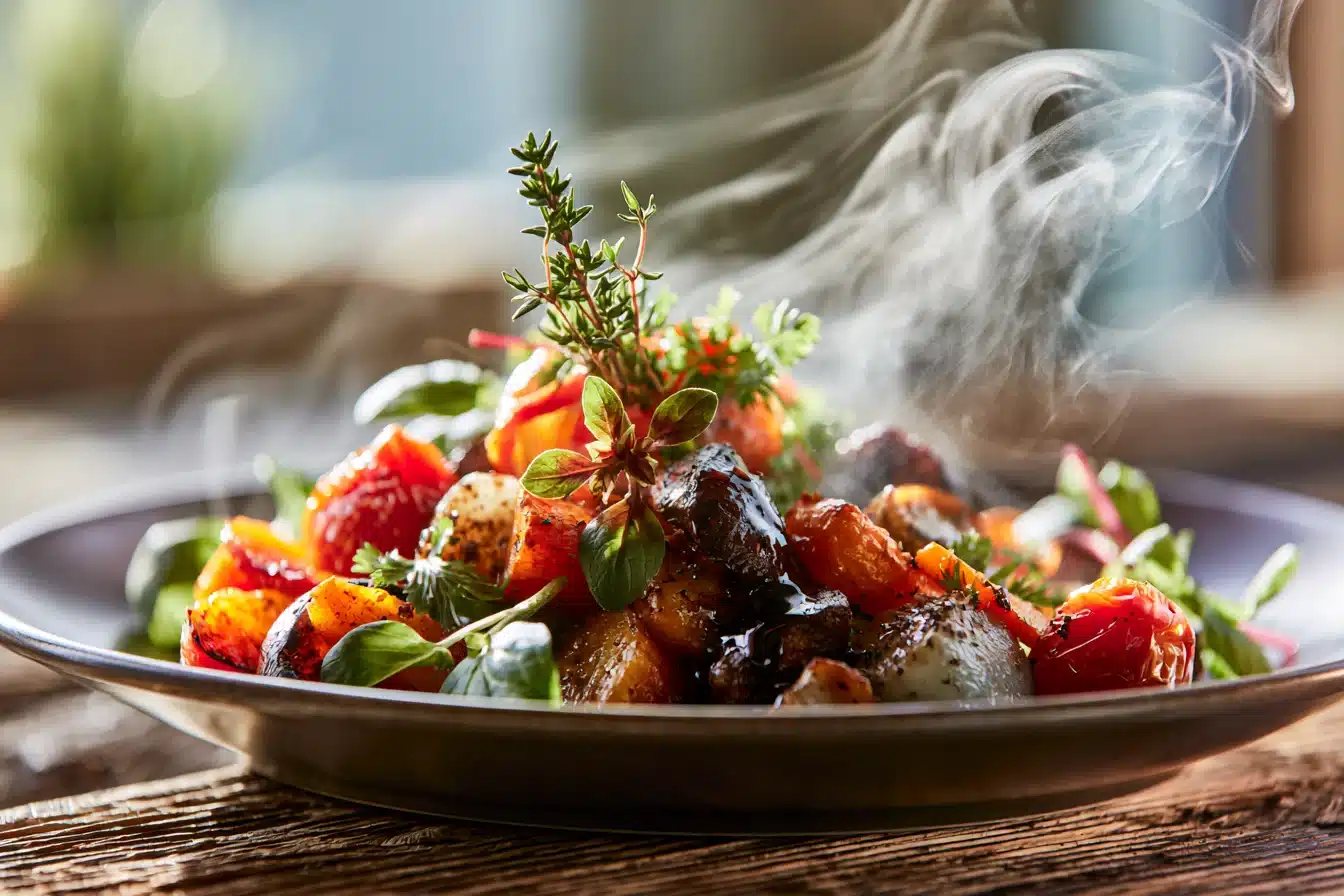 Balsamic Glazed Roasted Vegetable Salad 3 Balsamic Glazed Roasted Vegetable Salad