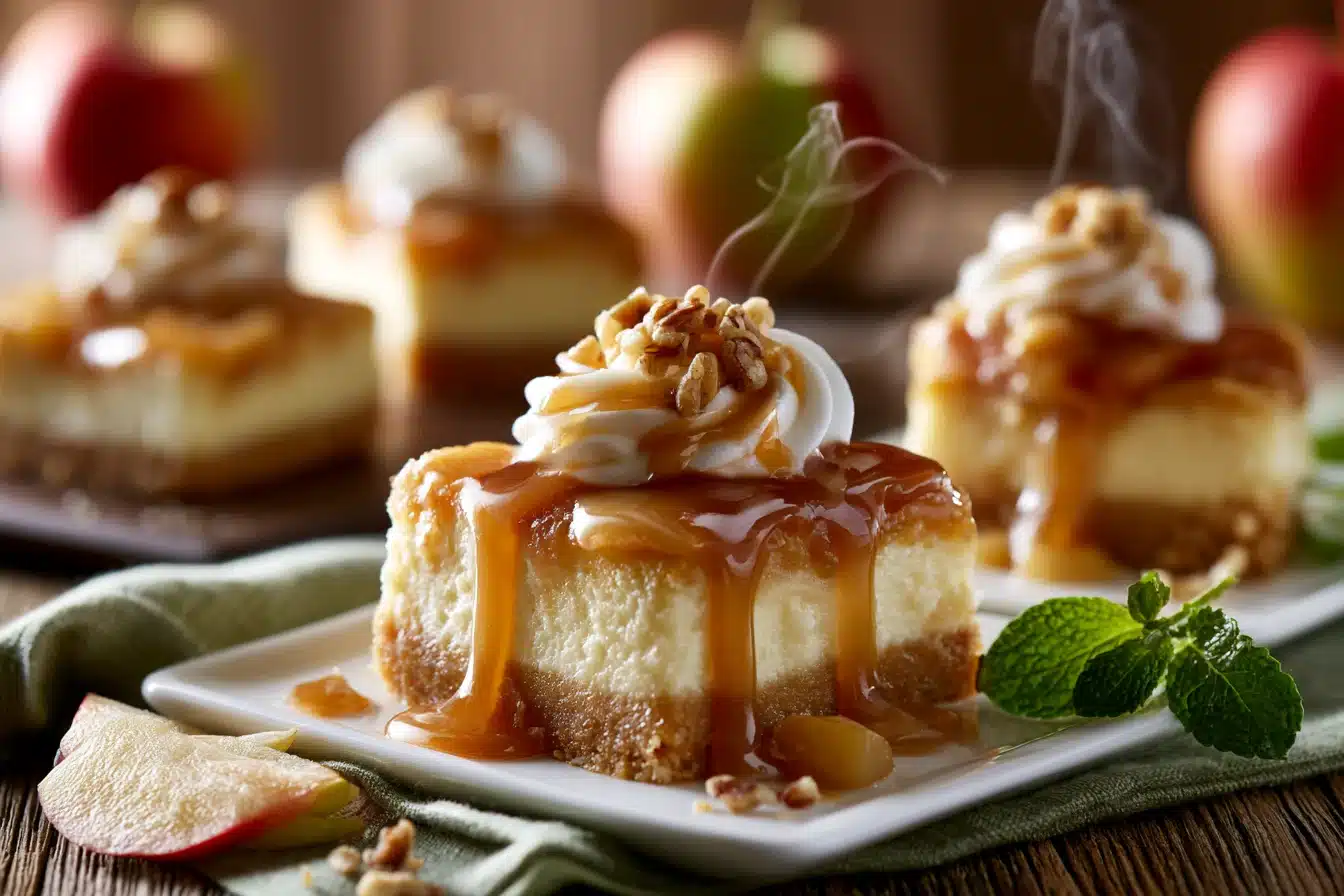 Caramel Apple Cheesecake Bars 3 Caramel Apple Cheesecake Bars