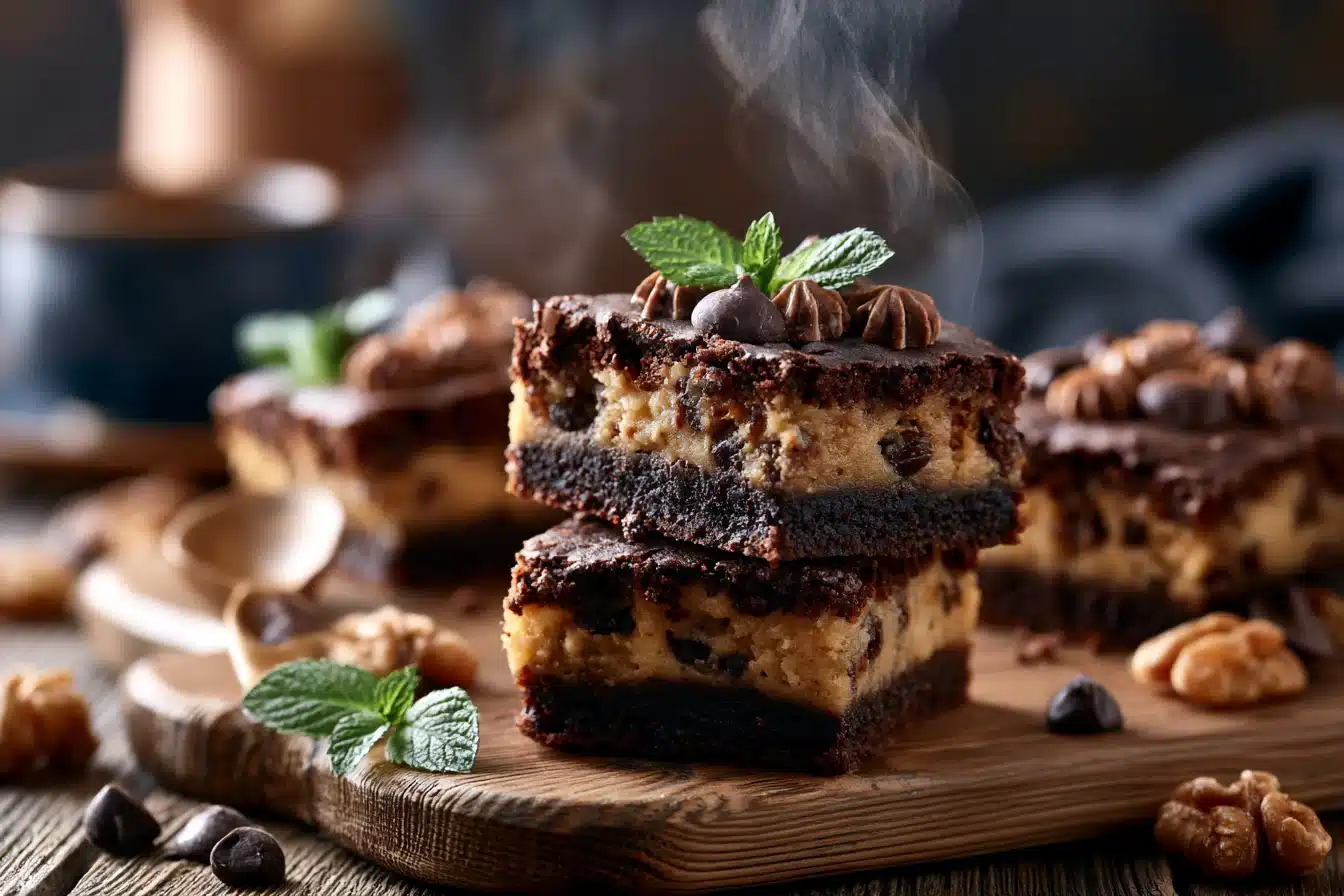 Chocolate Chip Cookie Dough Brownies 3 Chocolate Chip Cookie Dough Brownies