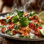 Coconut Lime Chicken with Cilantro Rice 4 coconut lime chicken