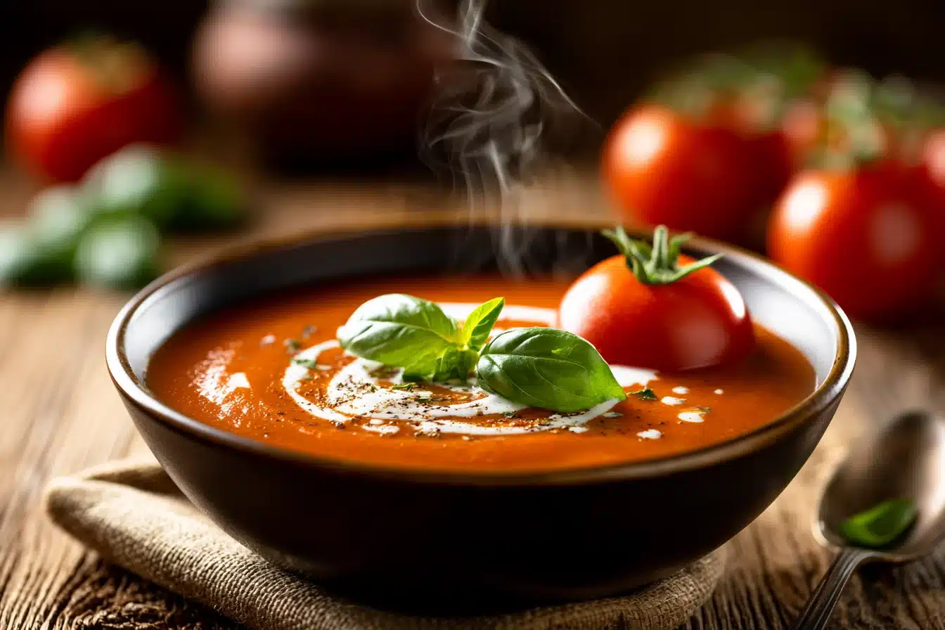 Creamy Tomato Basil Soup 2 Creamy Tomato Basil Soup