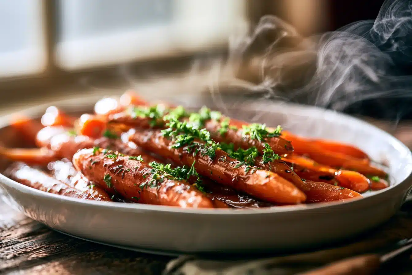 Honey Balsamic Glazed Carrots 2 Honey Balsamic Glazed Carrots