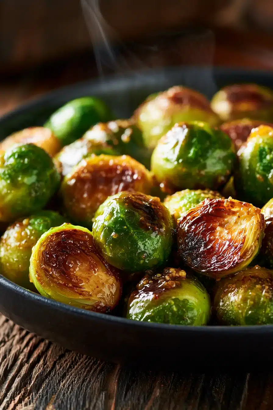 Honey Mustard Glazed Brussels Sprouts 2 Honey Mustard Glazed Brussels Sprouts
