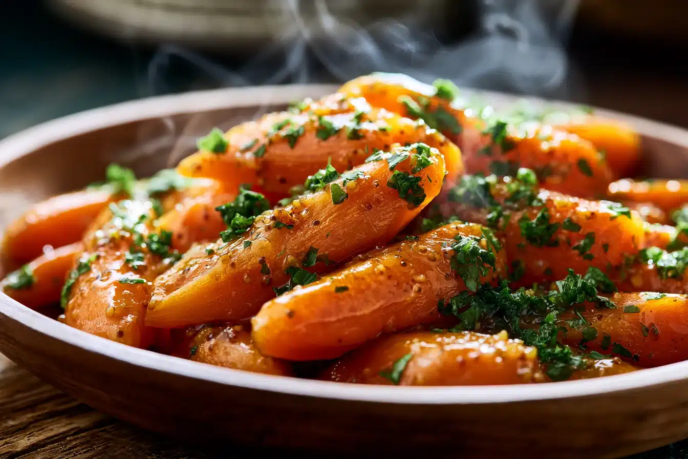 Honey Mustard Glazed Carrots 2 Honey Mustard Glazed Carrots