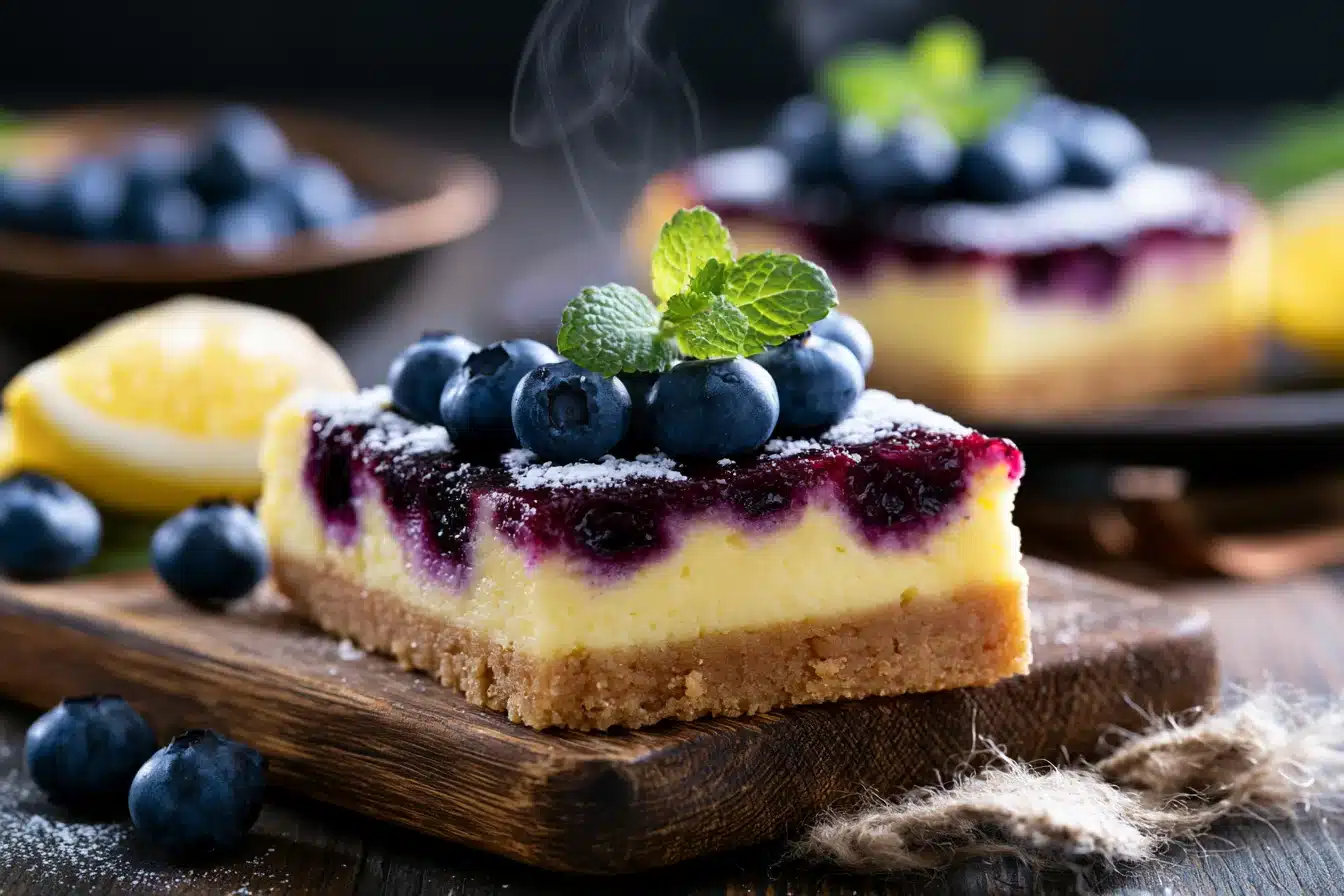Lemon Blueberry Cheesecake Bars 2 Lemon Blueberry Cheesecake Bars