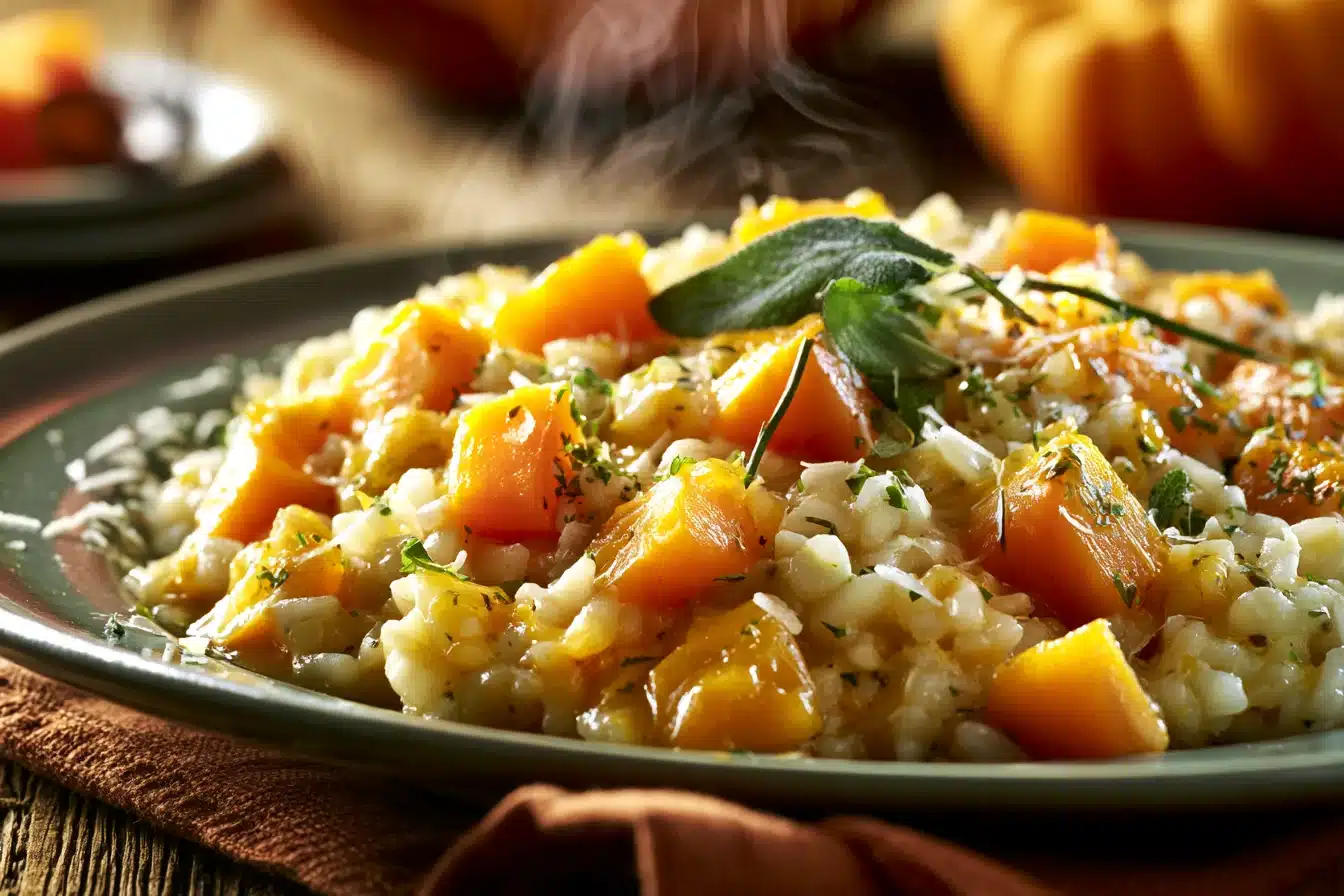 Savory Pumpkin and Sage Risotto 2 Savory Pumpkin and Sage Risotto