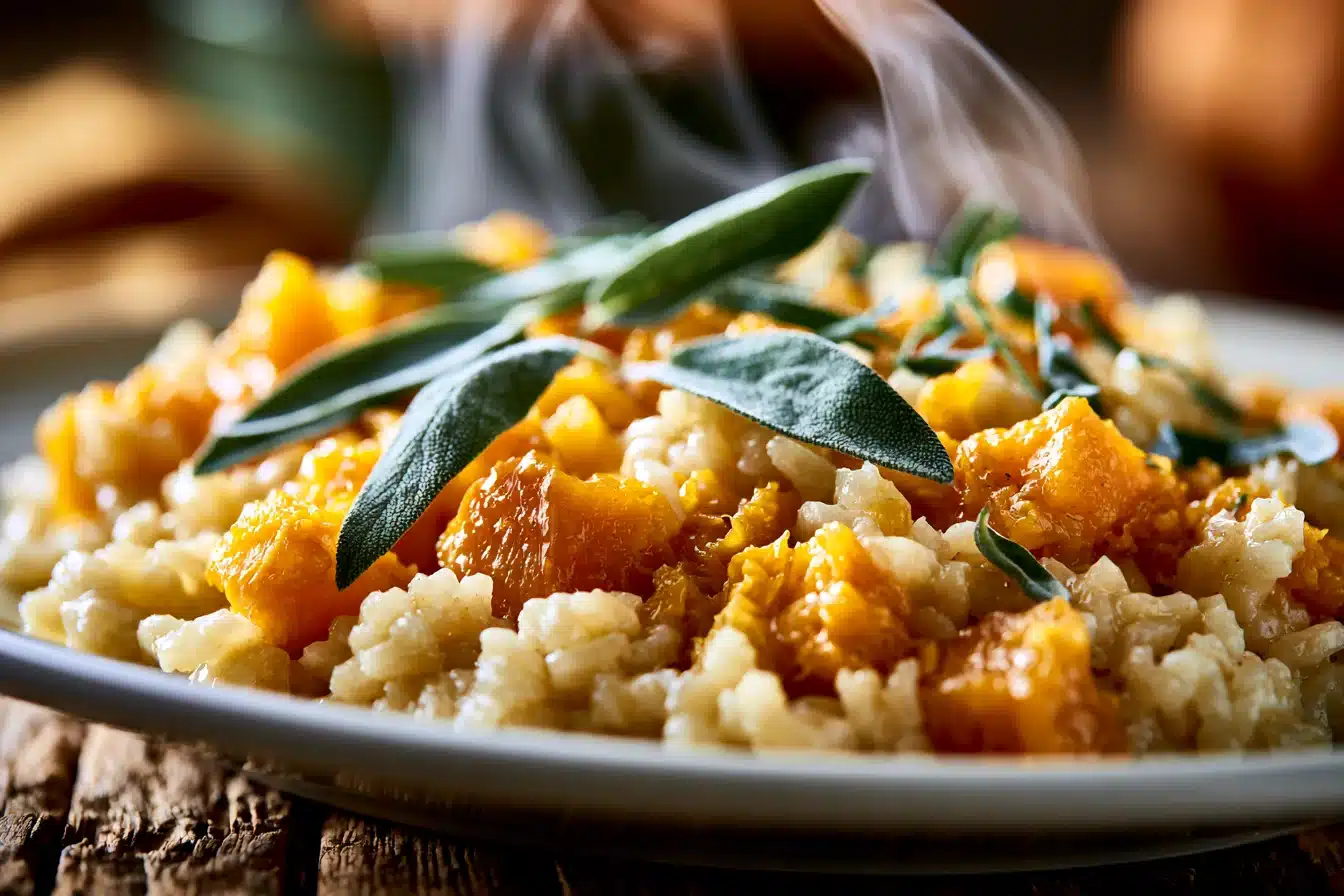 Savory Pumpkin and Sage Risotto 3 Savory Pumpkin and Sage Risotto
