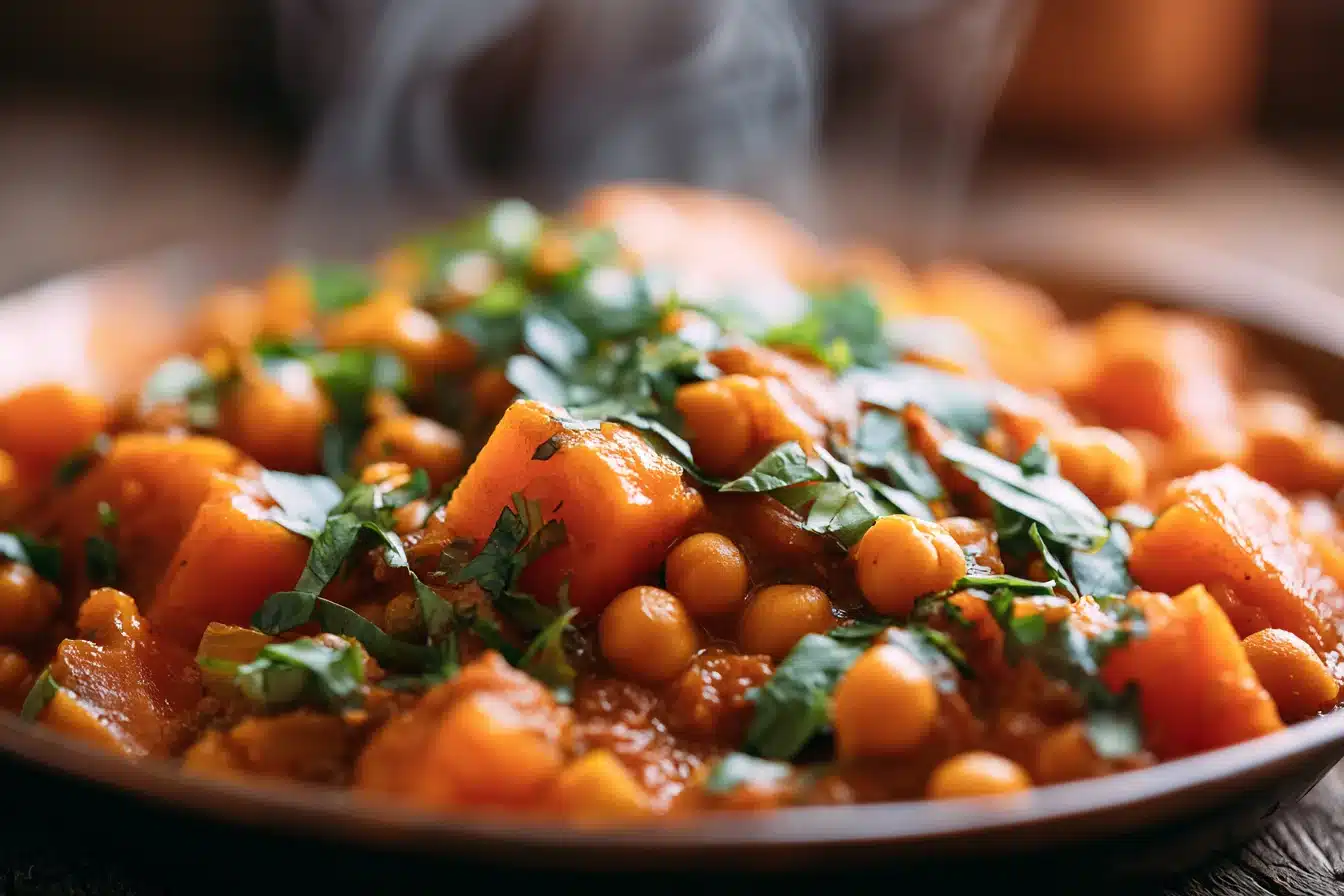 Savory Sweet Potato and Chickpea Curry 2 Savory Sweet Potato and Chickpea Curry