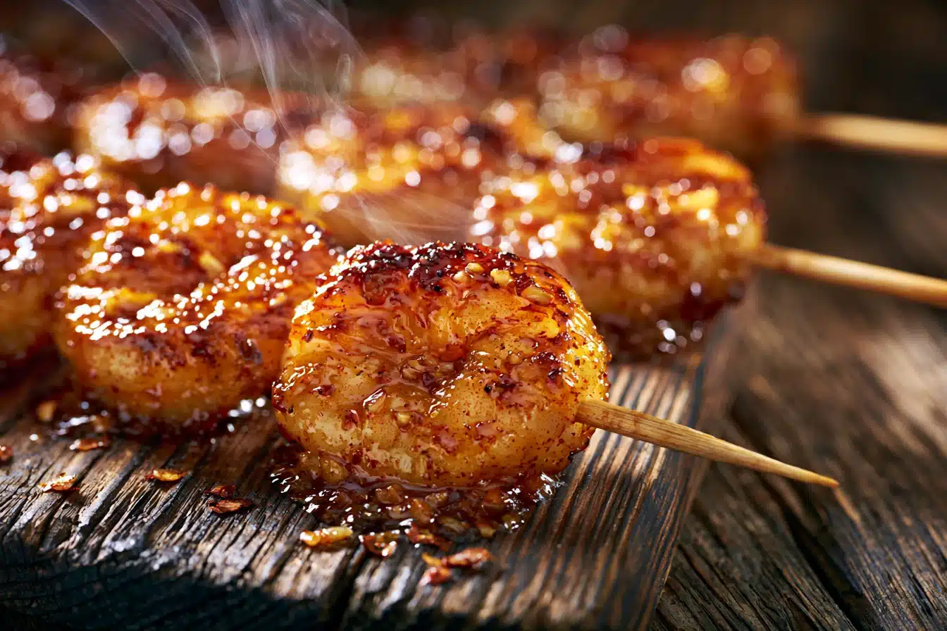 Spicy Garlic Butter Shrimp Skewers 3 Spicy Garlic Butter Shrimp Skewers