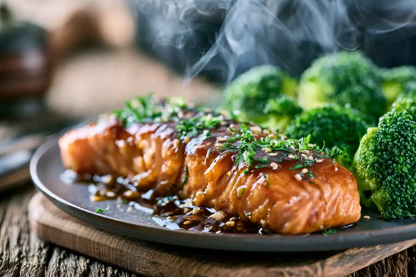 Teriyaki Salmon with Broccoli 2 Teriyaki Salmon with Broccoli