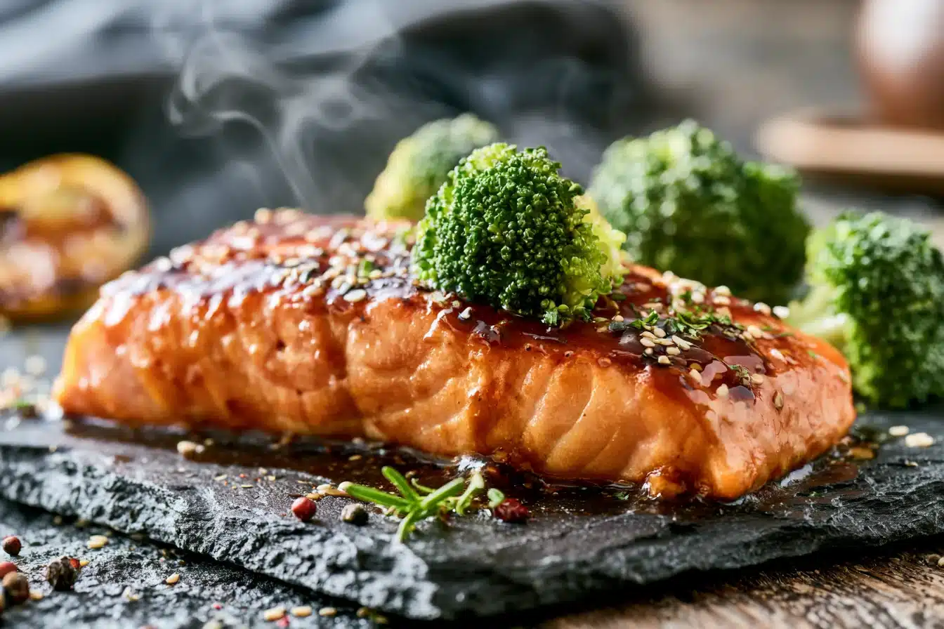Teriyaki Salmon with Broccoli 3 Teriyaki Salmon with Broccoli