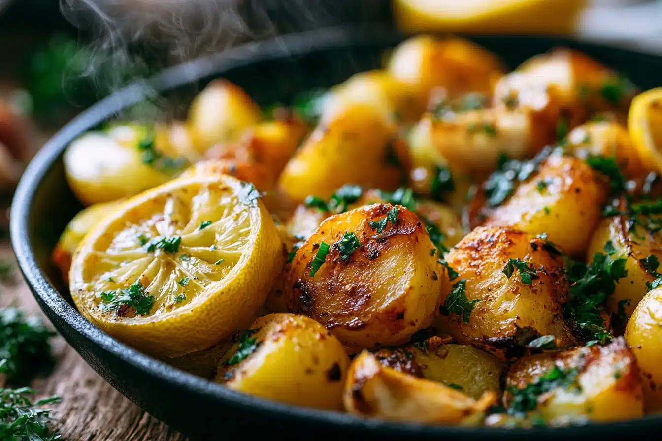 Zesty Lemon Garlic Roasted Potatoes 3 Zesty Lemon Garlic Roasted Potatoes